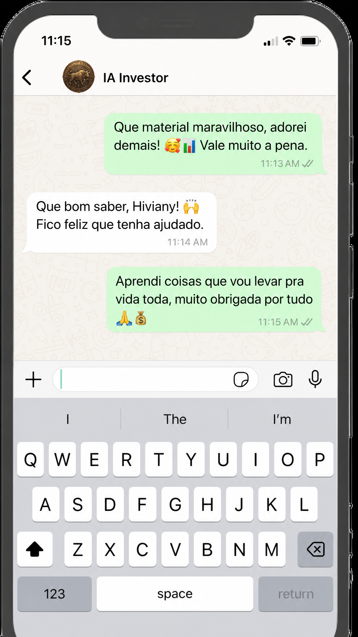 Depoimento de Hiviany sobre o Protocolo IA Investor